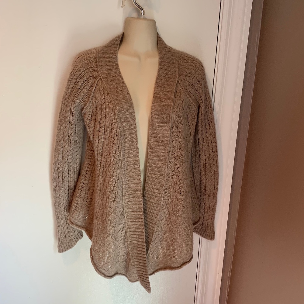 Aqua Cashmere open front cardigan